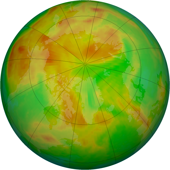 Arctic ozone map for 25 May 2003